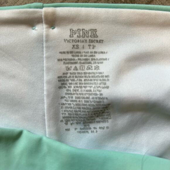 Victoria’s Secret pink teal palm tree bikini sz S/XS ruffle shoulder swimsuit - Picture 8 of 8